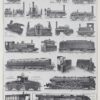 Locomotives, de la vapeur à l’électricité, planche 1930