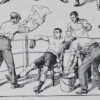 Boxe, planche sportive de Louis Charles Bombled 1932