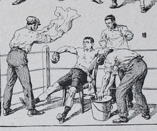 Boxe, planche sportive de Louis Charles Bombled 1932