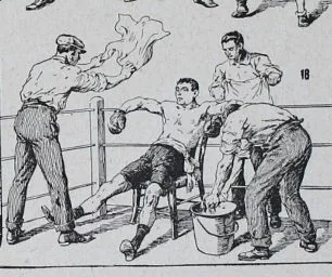 Boxe, planche sportive de Louis Charles Bombled 1932