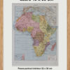 original-cadre-pp Afrique, carte et illustrations, planche encyclopédique 1928