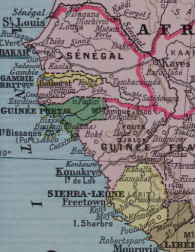 Afrique Occidentale et Équatoriale, planche cartographique 1928