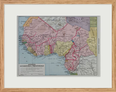 Afrique Occidentale et Équatoriale, planche cartographique 1928