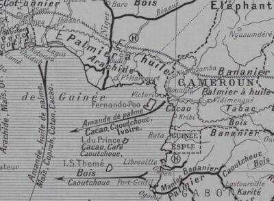 Afrique Occidentale et Équatoriale, planche cartographique 1928