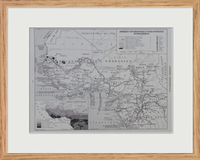 Afrique Occidentale et Équatoriale, planche cartographique 1928