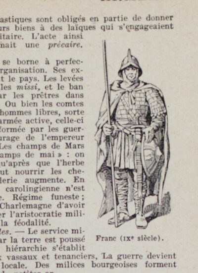 Armes à travers les âges, planche historique originale