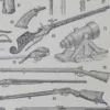Armes à travers les âges, planche historique originale