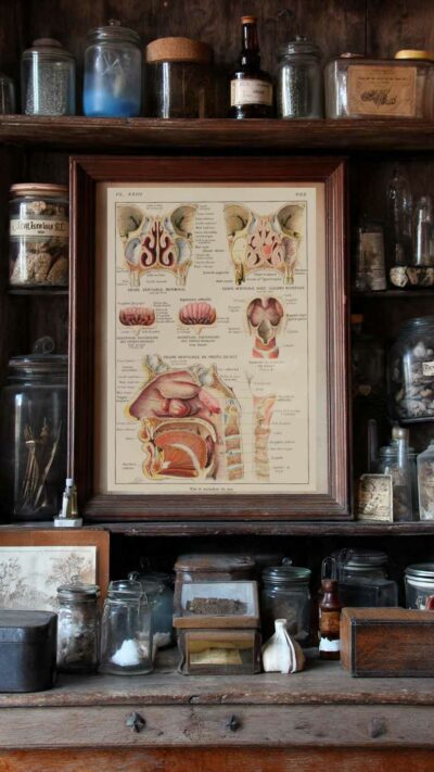 118A5933-medical-anatomie-nez-05 Nez, planche anatomique 1924