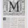 Lettre M, typographie et histoire de l’alphabet, planche 1930