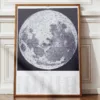 3-2 Lune et phases lunaires, planche astronomique 1930