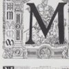 Lettre M, typographie et histoire de l’alphabet, planche 1930