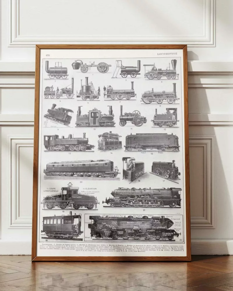 3-scaled-1 Locomotives, de la vapeur à l’électricité, planche 1930