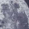 Lune et phases lunaires, planche astronomique 1930