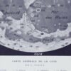Lune et phases lunaires, planche astronomique 1930