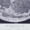 5-2 Lune et phases lunaires, planche astronomique 1930