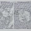Mappemonde et pôles, planche cartographique 1930