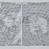 Mappemonde et pôles, planche cartographique 1930