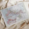 Empire romain, carte historique et art romain, planche 1930