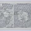 Mappemonde et pôles, planche cartographique 1930