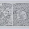 Mappemonde et pôles, planche cartographique 1930