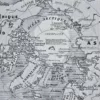 Mappemonde et pôles, planche cartographique 1930