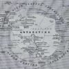 Mappemonde et pôles, planche cartographique 1930