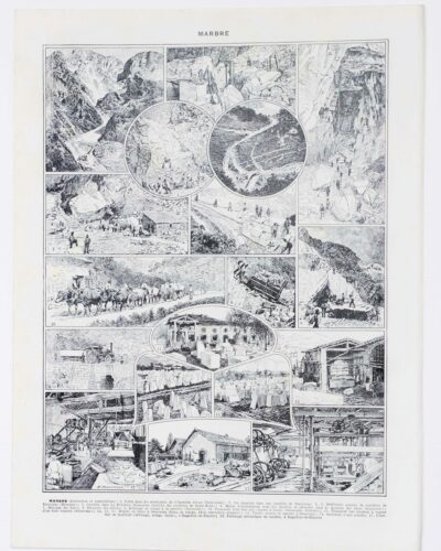 9-scaled-1 Marbres du monde, 18 variétés, planche géologique 1930