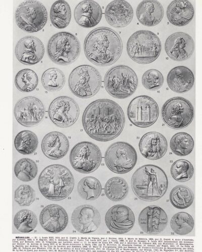 Médailles européennes XIVe-XXe siècle, planche 1930