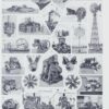 Moteurs industriels et motoculture, planche technique 1930