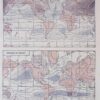 Climat du monde, isobares et isothermes, carte 1930