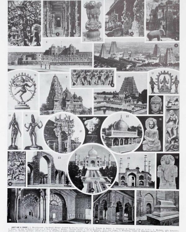 Instruments de musique, planche originale 1930
