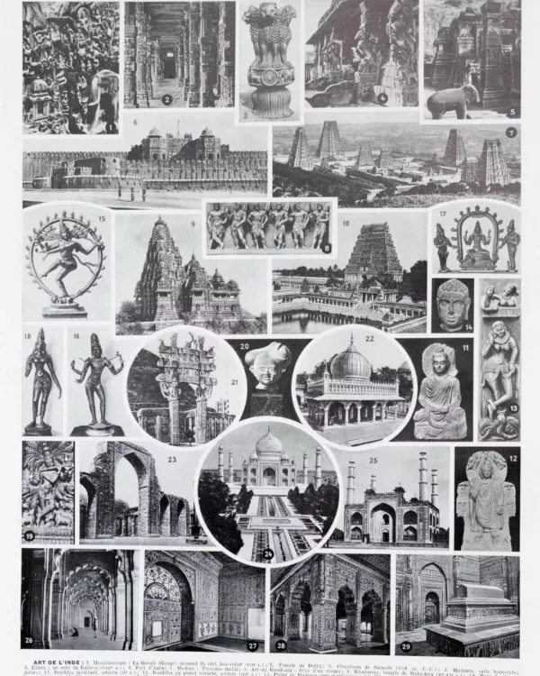 Instruments de musique, planche originale 1930