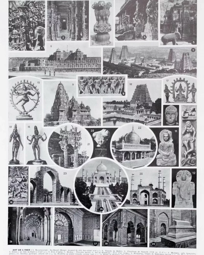 Instruments de musique, planche originale 1930