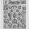 Sigillographie, 54 sceaux historiques, planche 1930