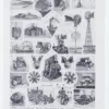 Moteurs industriels et motoculture, planche technique 1930 – planche ancienne entière