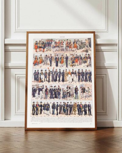 Marine française, uniformes 1690-1930, planche 1930