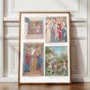 A12-8 Miniatures médiévales XIIe-XVe siècle, planche 1930