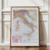 Italie, carte historique en couleurs, planche 1930