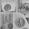 Sigillographie, 54 sceaux historiques, planche 1930 – détail de la planche ancienne
