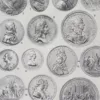 Médailles européennes XIVe-XXe siècle, planche 1930 – détail de la planche ancienne