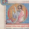 Miniatures médiévales XIIe-XVe siècle, planche 1930 – détail de la planche ancienne