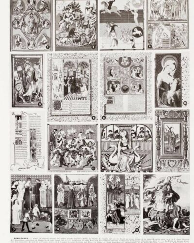 A20-6 Miniatures médiévales XIIe-XVe siècle, planche 1930