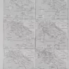 A20-7-1 Italie, carte historique en couleurs, planche 1930 – verso du document ancien