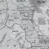 Indochine française, cartes et économie, planche 1930 – verso encadré en décoration murale