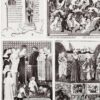 A22-6 Miniatures médiévales XIIe-XVe siècle, planche 1930