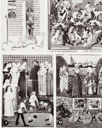 A22-6 Miniatures médiévales XIIe-XVe siècle, planche 1930