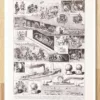 Guerre de mines terrestre et navale, planche 1930 – planche ancienne entière