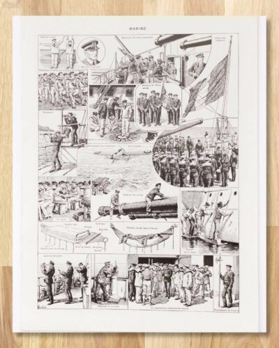 Marine française, uniformes 1690-1930, planche 1930