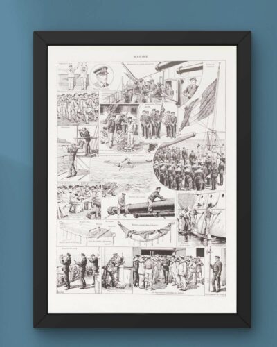 Marine française, uniformes 1690-1930, planche 1930