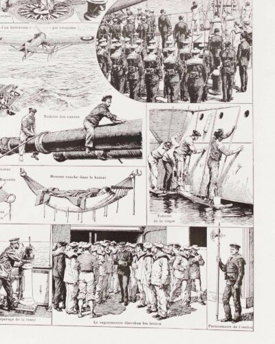 Marine française, uniformes 1690-1930, planche 1930